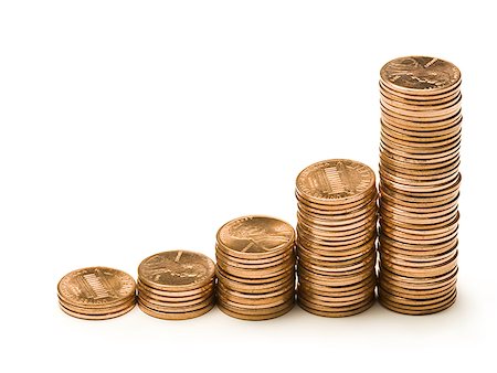 penny - Stacks of pennies Stock Photo - Premium Royalty-Free, Code: 640-01459091