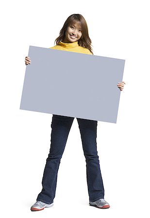 simsearch:640-01355807,k - Woman holding blank sign Stock Photo - Premium Royalty-Free, Code: 640-01540409