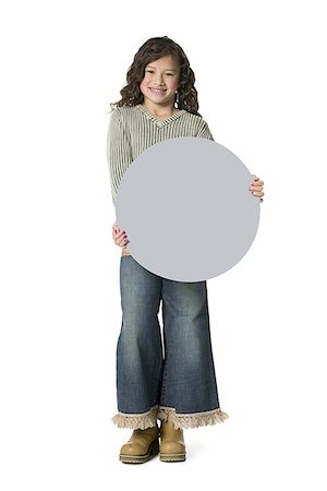 simsearch:640-01355807,k - Girl holding blank sign Stock Photo - Premium Royalty-Free, Code: 640-01540414