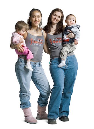 simsearch:640-01350872,k - Young mothers with children Foto de stock - Sin royalties Premium, Código: 640-01540457