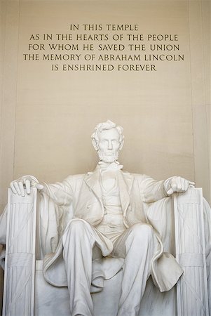 Abraham Lincoln statue Stock Photo - Premium Royalty-Free, Code: 640-01575190