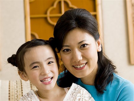 simsearch:640-01601434,k - Mother and daughter embracing and smiling Stock Photo - Premium Royalty-Free, Code: 640-01601435