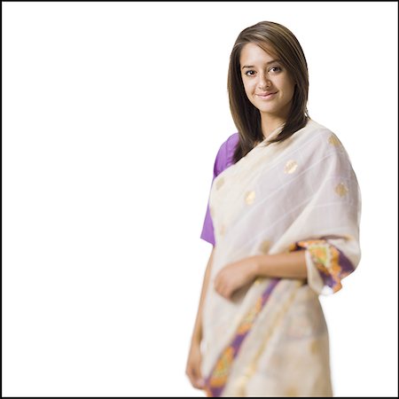 simsearch:640-01601608,k - Woman in traditional East Indian dress smiling Stock Photo - Premium Royalty-Free, Code: 640-01601615