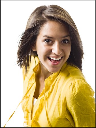 Portrait of a woman smiling Stock Photo - Premium Royalty-Free, Code: 640-01601610