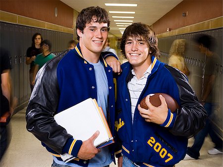 Two male High School students. Stock Photo - Premium Royalty-Free, Code: 640-02655717