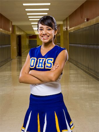 High School Cheer Leader. Foto de stock - Sin royalties Premium, Código: 640-02656529