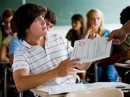 failed student - Student in a classroom. Stock Photo - Premium Royalty-Free, Code: 640-02656593