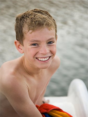 Boy at the beach. Stock Photo - Premium Royalty-Free, Code: 640-02656732