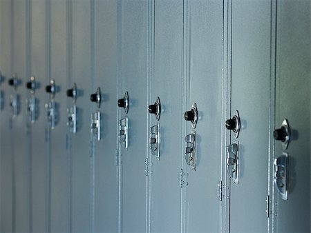 Row of school lockers. Stock Photo - Premium Royalty-Free, Code: 640-02656841