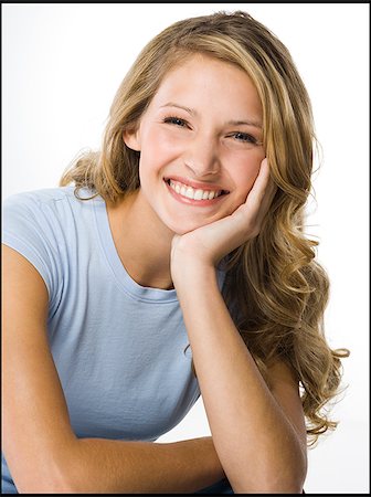 simsearch:640-02655752,k - young woman in a gray shirt. Stock Photo - Premium Royalty-Free, Code: 640-02657214