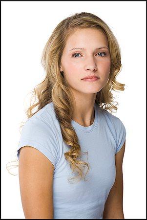 simsearch:640-02655752,k - young woman in a gray shirt. Stock Photo - Premium Royalty-Free, Code: 640-02657211