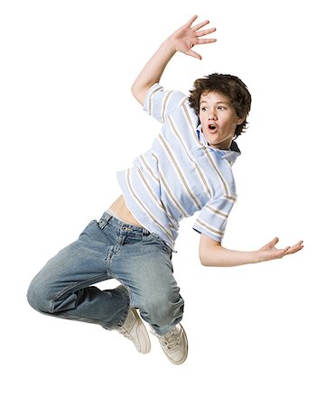 simsearch:640-02777987,k - young man jumping back. Stock Photo - Premium Royalty-Free, Code: 640-02657576