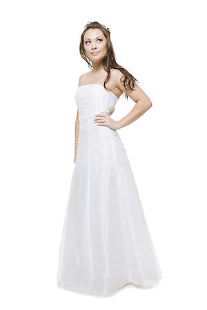 simsearch:640-02777822,k - woman in a bridal gown Foto de stock - Sin royalties Premium, Código: 640-02657921