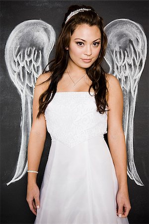 simsearch:640-02777822,k - woman with angel wings Foto de stock - Sin royalties Premium, Código: 640-02657923
