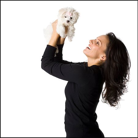 simsearch:640-02658715,k - woman and puppy Stock Photo - Premium Royalty-Free, Code: 640-02658074