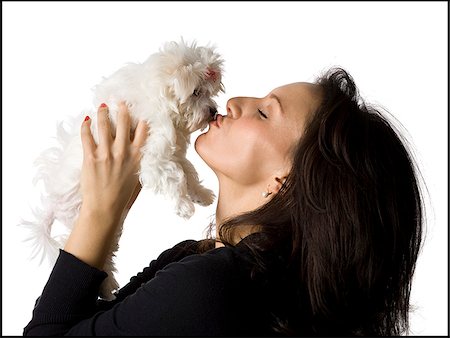 simsearch:640-02658715,k - woman and puppy Stock Photo - Premium Royalty-Free, Code: 640-02658076