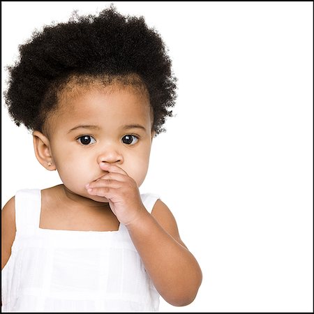 Baby in a white dress Stock Photo - Premium Royalty-Free, Code: 640-02658446