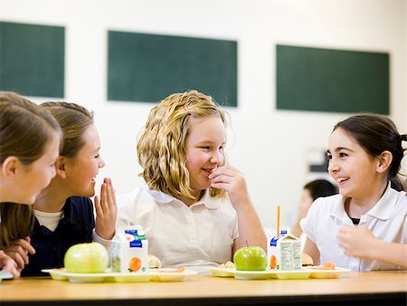 school children lunch - school lunch Stock Photo - Premium Royalty-Free, Code: 640-02658507