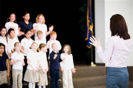 children in a choir Foto de stock - Royalty Free Premium, Número: 640-02658567