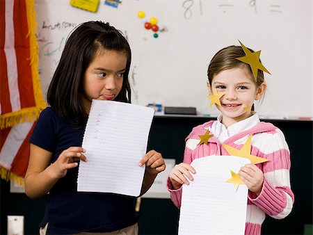 simsearch:640-02658621,k - two girls in a classroom Stock Photo - Premium Royalty-Free, Code: 640-02658656