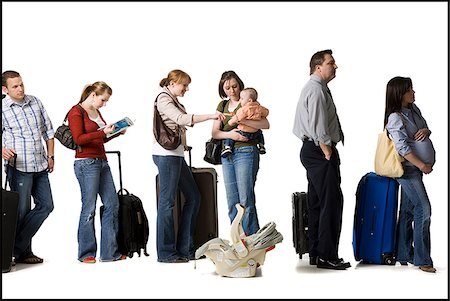 people waiting in line Stock Photo - Premium Royalty-Free, Code: 640-02658825