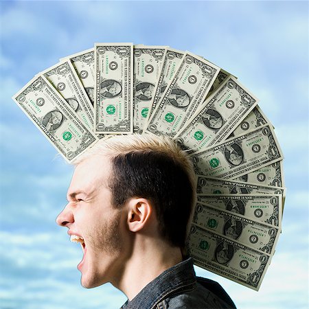 man with a mohawk Stock Photo - Premium Royalty-Free, Code: 640-02659003