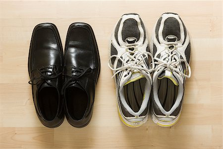 sneaker not people - business shoes and athletic shoes Stock Photo - Premium Royalty-Free, Code: 640-02659150