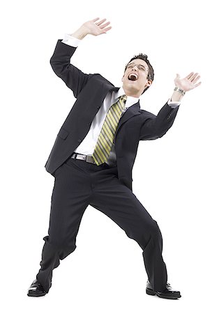 dancing businessman - young professional Stock Photo - Premium Royalty-Free, Code: 640-02659460