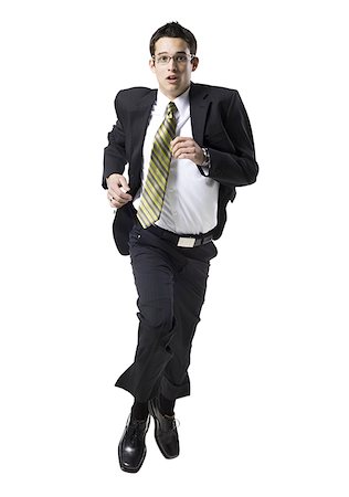 person running with white background - young professional Stock Photo - Premium Royalty-Free, Code: 640-02659463