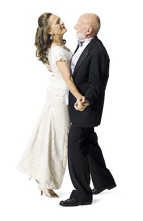 simsearch:6109-08537037,k - Profile of a senior couple dancing Stock Photo - Premium Royalty-Free, Code: 640-02764776