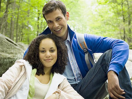 simsearch:640-01359117,k - Portrait of a young couple smiling Stock Photo - Premium Royalty-Free, Code: 640-02764782