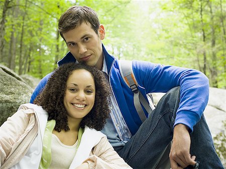 simsearch:640-01359117,k - Portrait of a young couple smiling Stock Photo - Premium Royalty-Free, Code: 640-02764783