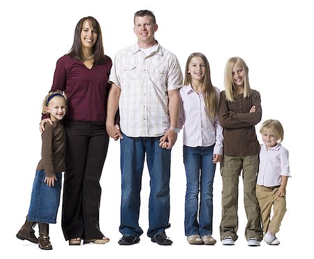 simsearch:640-02764877,k - Family portrait of parents and daughters Stock Photo - Premium Royalty-Free, Code: 640-02764877
