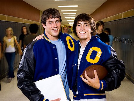 Two male High School students. Stock Photo - Premium Royalty-Free, Code: 640-02765446
