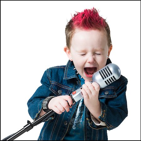 boy punk rocker Stock Photo - Premium Royalty-Free, Code: 640-02765681