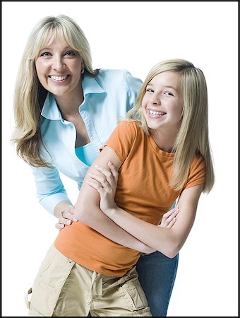 simsearch:640-02765964,k - Portrait of a mother and her daughter smiling Stock Photo - Premium Royalty-Free, Code: 640-02765922