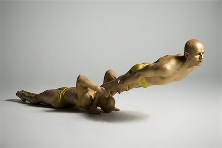 Two male acrobats performing Fotografie stock - Premium Royalty-Free, Codice: 640-02766691