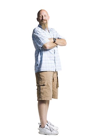 redneck man - Bald middle aged man with a long goatee Stock Photo - Premium Royalty-Free, Code: 640-02768563