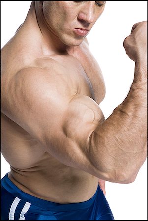 simsearch:640-03264473,k - Bodybuilder mâle posant Photographie de stock - Premium Libres de Droits, Code: 640-02768640