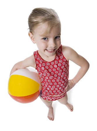 simsearch:640-02775275,k - Junges Mädchen mit Strandball Stockbilder - Premium RF Lizenzfrei, Bildnummer: 640-02768976