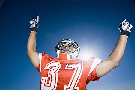 pumped up - Football player Stock Photo - Premium Royalty-Free, Code: 640-02769129