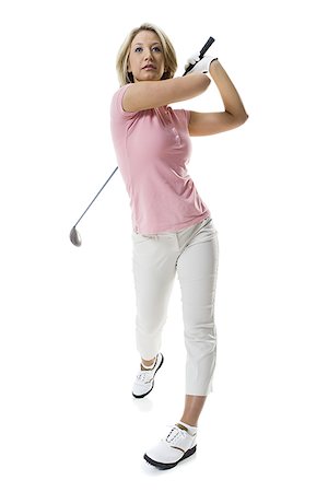 simsearch:640-01355807,k - Female golfer Stock Photo - Premium Royalty-Free, Code: 640-02769267