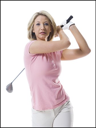 Female golfer Stock Photo - Premium Royalty-Free, Code: 640-02769269