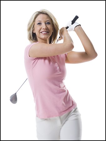 Female golfer Stock Photo - Premium Royalty-Free, Code: 640-02769270