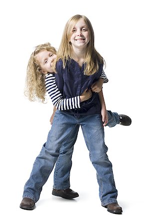 simsearch:640-01601334,k - Two girls playing together Stock Photo - Premium Royalty-Free, Code: 640-02769644