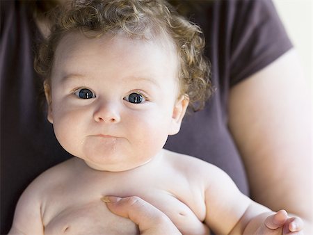 simsearch:640-01458949,k - Gros plan du bébé souriant Photographie de stock - Premium Libres de Droits, Code: 640-02774241