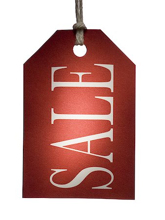 Red sale tag Stock Photo - Premium Royalty-Free, Code: 640-02774591
