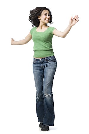 Woman standing with hand on hip, portrait - Stock Photo - Masterfile -  Premium Royalty-Free, Code: 632-05816208