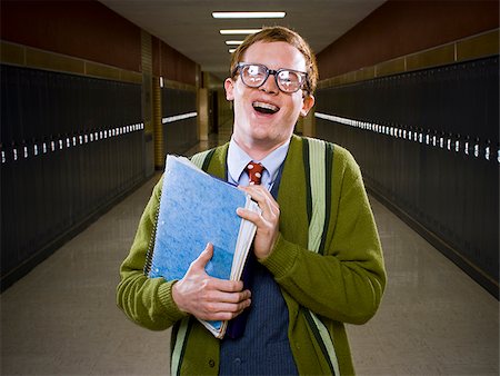 High School Nerd. Stock Photo - Premium Royalty-Free, Code: 640-02776324