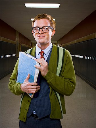 High School Nerd. Stock Photo - Premium Royalty-Free, Code: 640-02776327